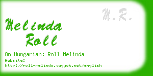 melinda roll business card